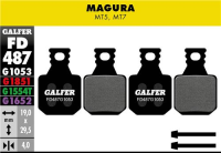 Galfer GALFER Brake Pad FD487 Performance "Magura MT5 / MT7", schwarz