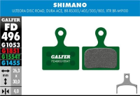 Galfer GALFER Brake Pad FD496 PRO "Für alle Shimano Flatmount", grün