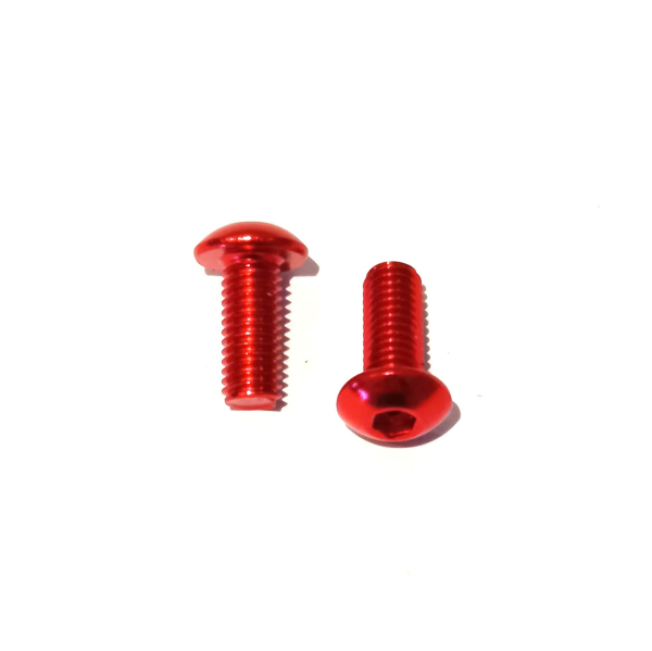 Xin Yu Hardware Co Aluminium Schrauben M5x15mm rot, 2 Stück