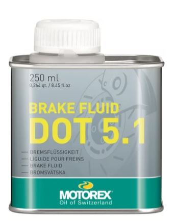 MOTOREX Brake Fluid DOT 5.1 Bremsflüssigkeit Flasche 250 ml