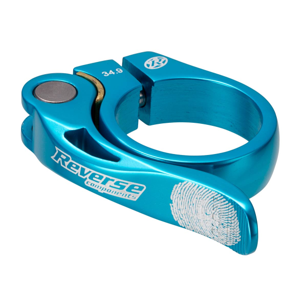 Reverse Components REVERSE Seat Clamp QR "Long Life" Ø34.9mm light-blue, hellblau