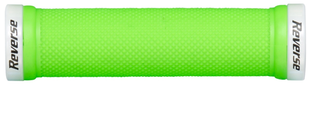 Reverse Components REVERSE Grip "Classic 29" apple-green / Clamp rings white, grün / weiss