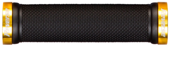 Reverse Components REVERSE Grip "Classic 29" black / Clamp rings gold, schwarz / gold
