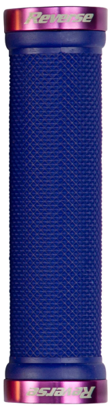 Reverse Components REVERSE Grip "Classic 29" dark-blue / Clamp rings purple, dunkelblau / lila