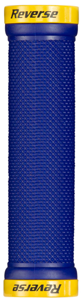 Reverse Components REVERSE Grip "Classic 29" dark-blue / Clamp rings yellow, dunkelblau / gelb