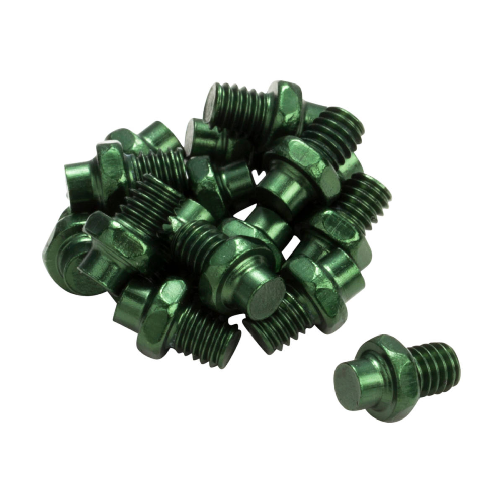 Reverse Components REVERSE Pedal Pin Alloy for Escape green 16pc