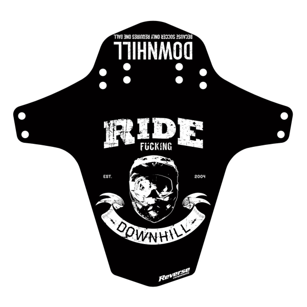 Reverse Components REVERSE "Mud Fender" Because Downhill, black / white, schwarz/weiss, 267 x 251 mm (Breite x Höhe)