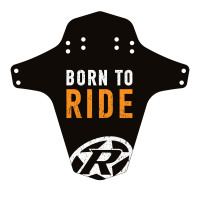 Reverse Components REVERSE "Mud Fender" Born to Ride Fox orange, 267 x 251 mm (Breite x Höhe)