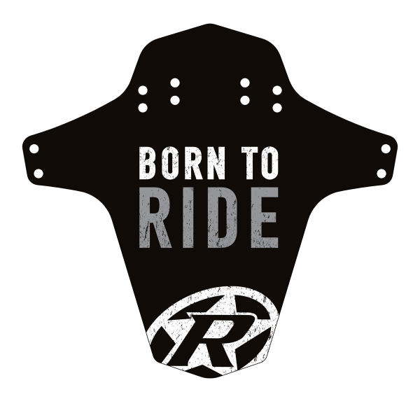 Reverse Components REVERSE "Mud Fender" Born to Ride grey, 267 x 251 mm (Breite x Höhe)
