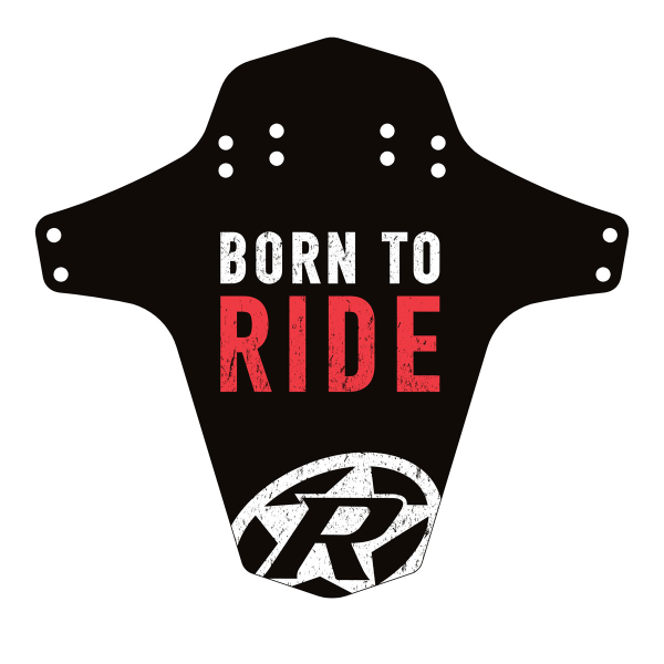 Reverse Components REVERSE "Mud Fender" Born to Ride red, 267 x 251 mm (Breite x Höhe)