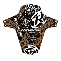 Reverse Components Reverse "Mud Fender" Nico Vink STICKERBOMB schwarz / kupfer, 267 x 251 mm (Breite x Höhe)