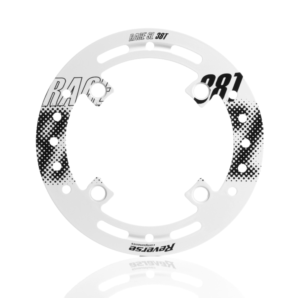 Reverse Components REVERSE Bashguard "Race SL-38T" white, weiss