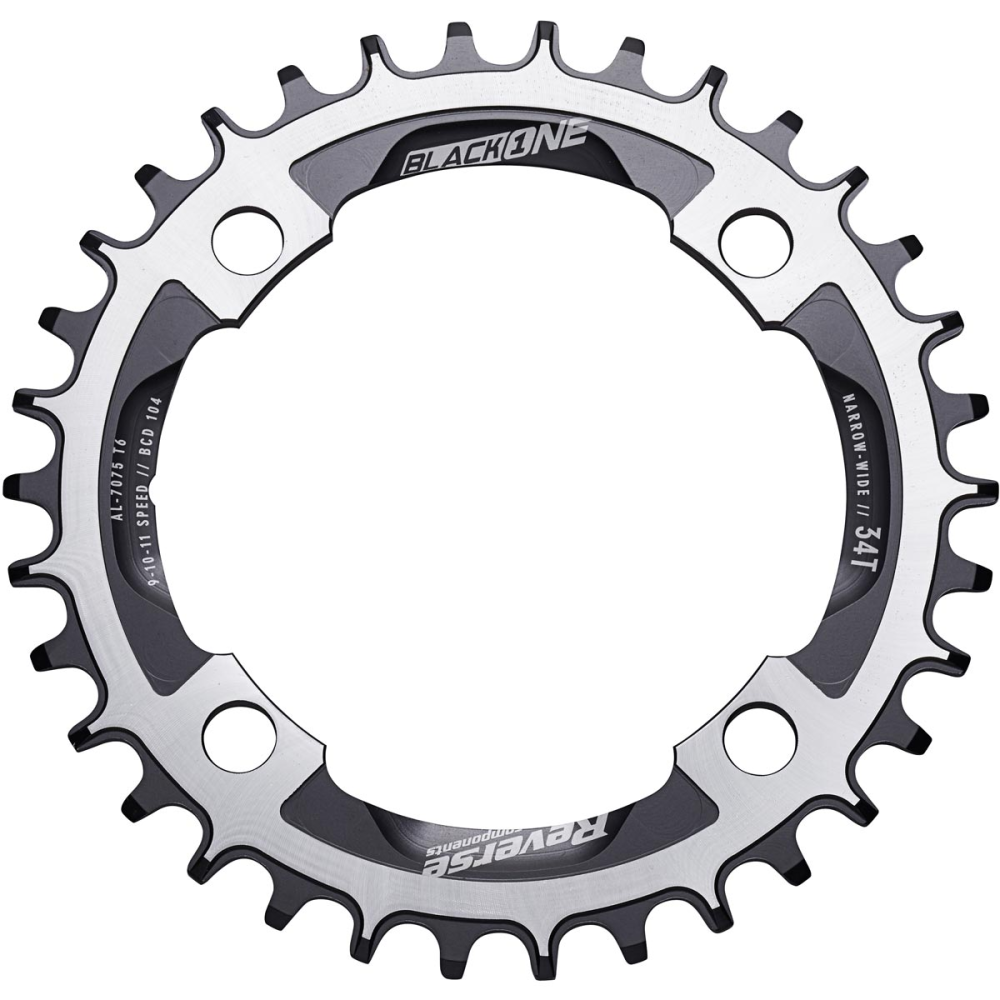 Reverse Components REVERSE Chainring "Black One" Narrow Wide 34T, schwarz