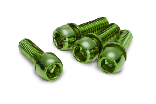 Reverse Components REVERSE Disc "Brake bolt" set, 4pc/set M6 green, grün