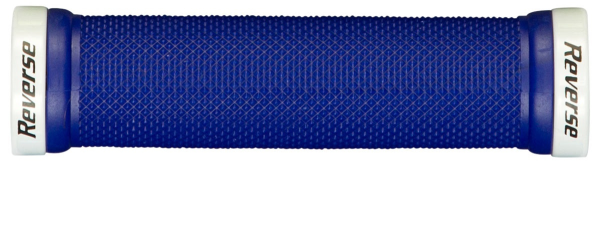 Reverse Components REVERSE Grip "Classic 29" dark-blue / Clamp rings white, blau / weiss