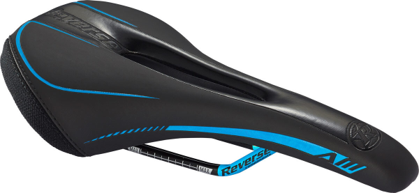 Reverse Components REVERSE Saddle AM Ergo black/light blue, schwarz/hellblau