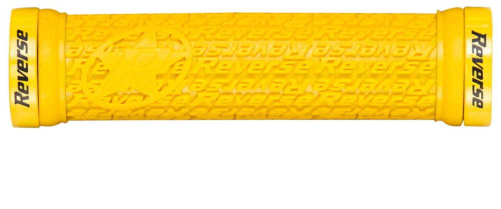 Reverse Components REVERSE Grip "Stamp" yellow / Clamp rings yellow, gelb