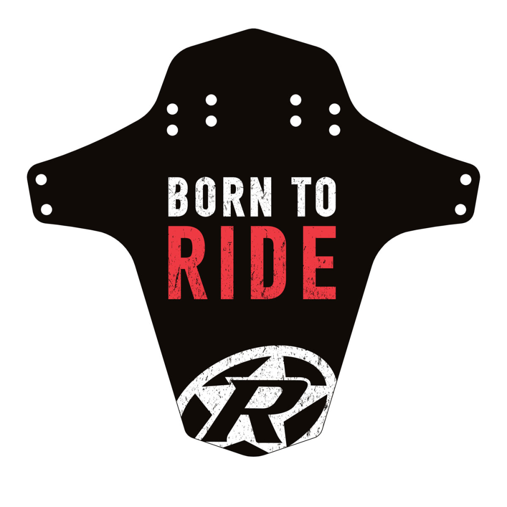 Reverse Components REVERSE "Mud Fender" Born to Ride red, 267 x 251 mm (Breite x Höhe)