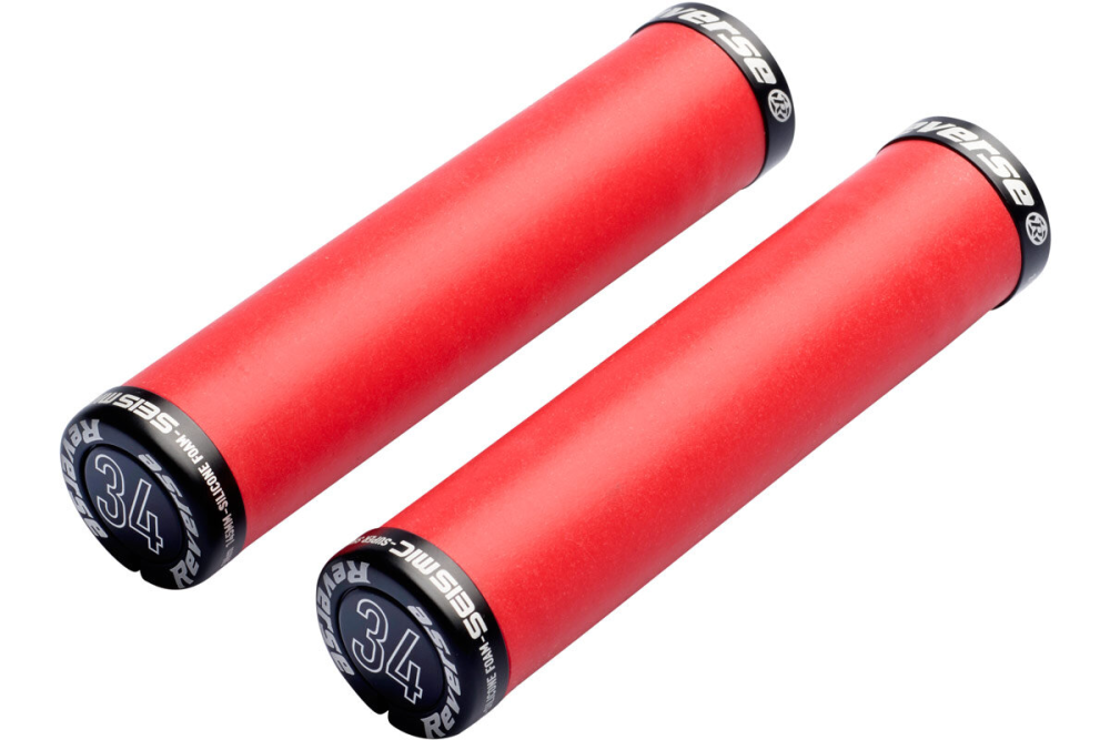 Reverse Components REVERSE Grip Seismic ERGO Ø34mm red / Clamp rings black