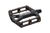 Reverse Components REVERSE Pedal "Black one" black / gold 325g, schwarz / gold