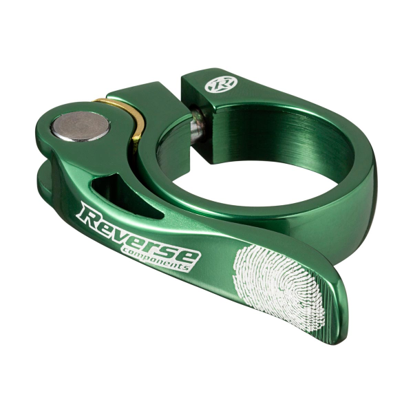 Reverse Components REVERSE Seat Clamp QR "Long Life" Ø34.9mm dark-green, dunkelgrün