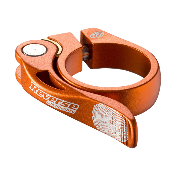 Reverse Components REVERSE Seat Clamp QR "Long Life" Ø34.9mm orange