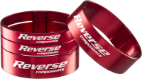 Reverse Components REVERSE Spacer Set Ultra-light 1 1/8", (2x5mm 2x10mm) rot