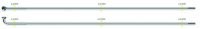Sapim Speiche Strong 2.34-2.0x106 mm rund Nippel Polyax 12mm 100 Stk silber, 106