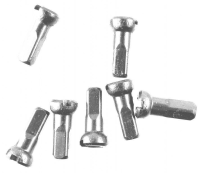 Sapim Speichennippel: Polyax Aluminium silber 12mm 100 Stück