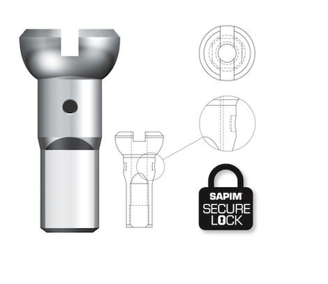 Sapim Speichennippel: Polyax Secure Lock 14G Alu 14mm schwarz 100 Stück