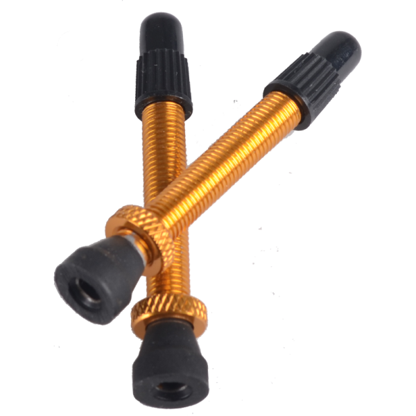 Response Tubeless Ventil, 44mm Französisch Alu gold removeable Paar  TRV-03A-2