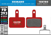 Galfer GALFER Brake Pad FD293 Advanced "Shimano M4050/M486/M447/M395/Tektro Auriga/Drago", rot