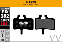 Galfer GALFER Brake Pad FD282 Performance "Hayes MAG / HFX / MX1", schwarz