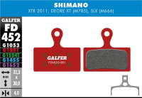 Galfer GALFER Brake Pad FD452 Advanced "Shimano M9000/M8000/M985/M785/M666/M615", rot
