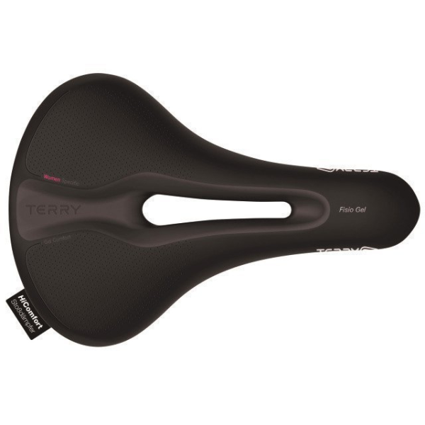 Terry Sattel Fisio Flex Gel Lady mit Öffnung black