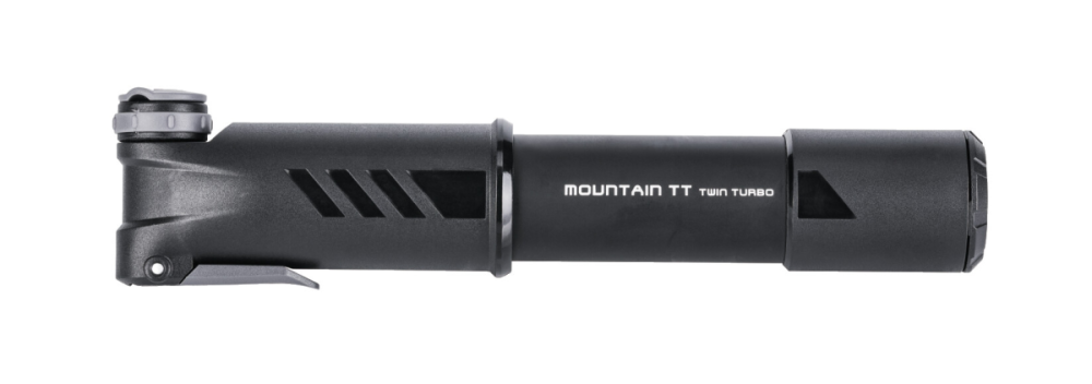 Topeak TOPEAK Mountain TT Minipumpe, schwarz Twin Turbo Technologie, 4 bar