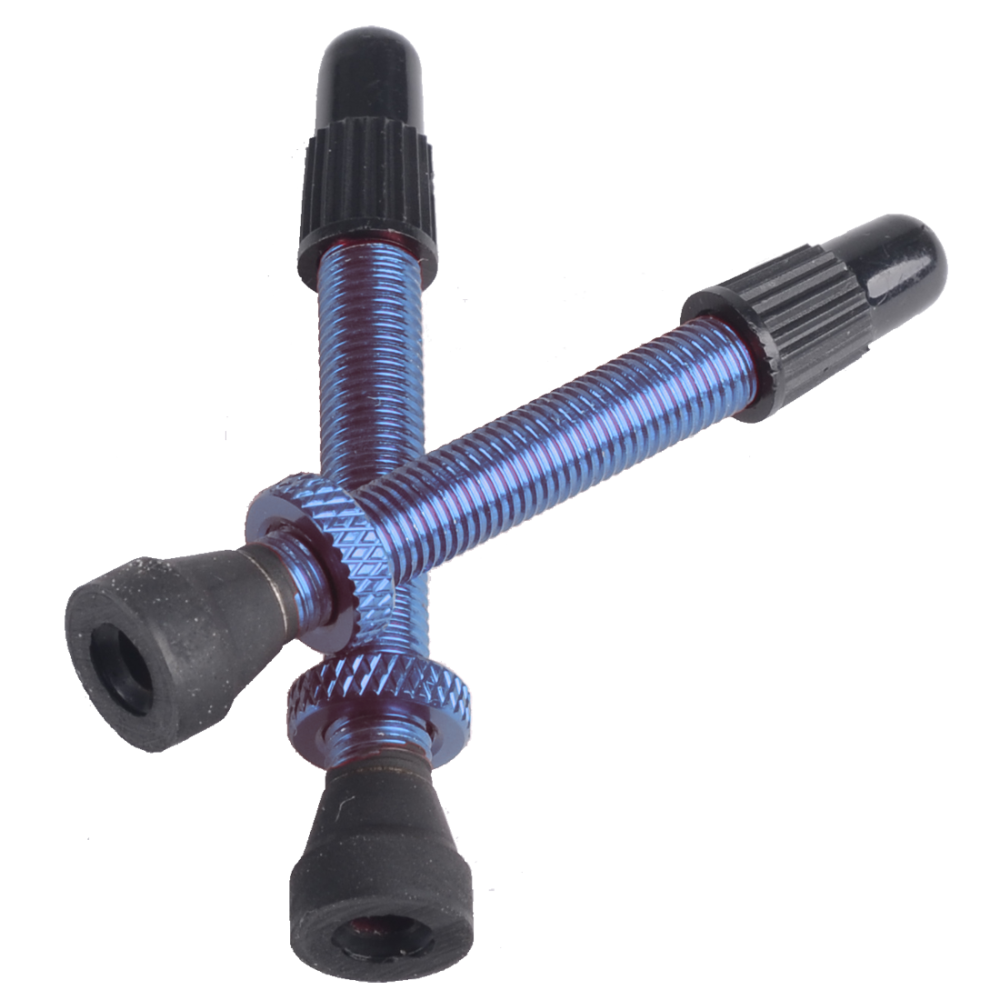 Response Tubeless Ventil, 44mm Französisch Alu blue removeable Paar
