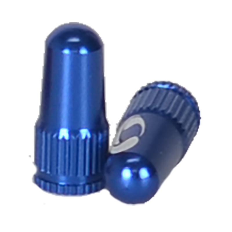 Response Ventilkappe, CNC Aluminium 6061 Presta blue Paar
