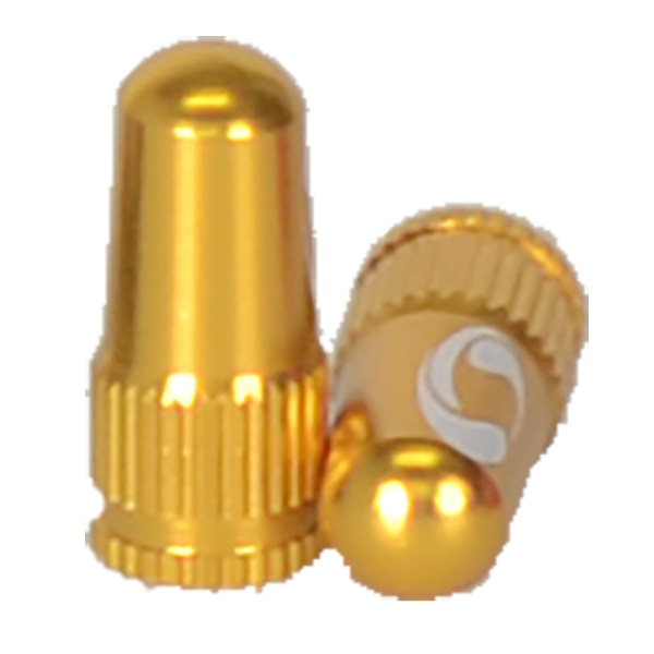 Response Ventilkappe, CNC Aluminium 6061 Presta gold Paar