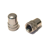 WIAN Bike and Parts Ventilkappe, CNC Aluminium Autoventile chrom Paar