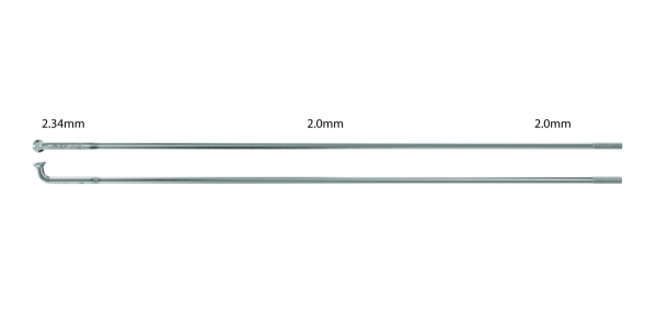 Sapim Einzelspeichen: Stück/Länge Strong silber