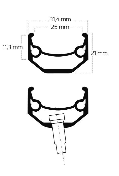 Reverse Components REVERSE Disc "Brake bolt" set, 4pc/set M6 blue, blau