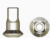Sapim Speichennippel: 14G Inverted Messing silber 12mm 100 Stück