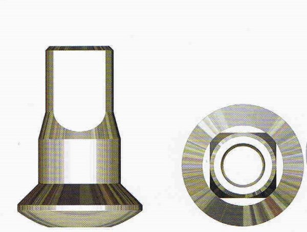 Sapim Speichennippel: 14G Inverted Messing silber 12mm 100 Stück