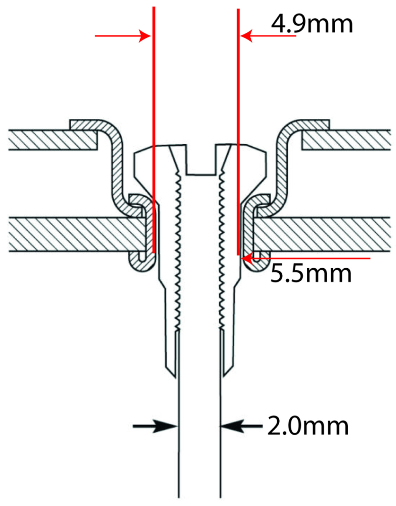 Sapim Speichennippel: 14G N9 AussenØ4.9mm / InnenØ2.0mm Messing schwarz 14mm 100 Stück