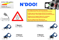 N'DOO N'DOO Direct Mount Spacer "for all", 1er Set with screw