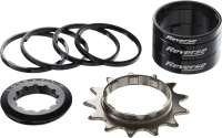 Reverse Components REVERSE Single Speed Kit with 7 Spacer, 13T Cog black, schwarz