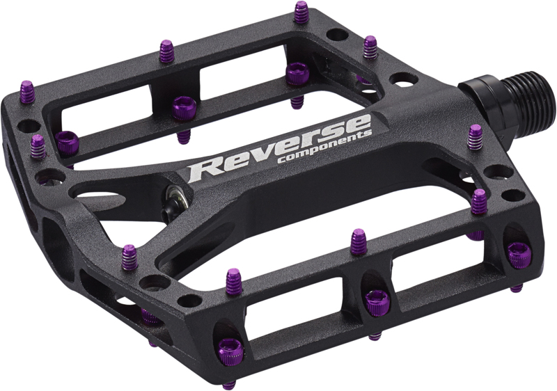 Reverse Components REVERSE Pedal "Black one TITANIUM" black  244g, schwarz / schwarz