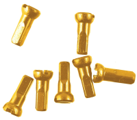 Sapim Speichennippel: Polyax Aluminium gold 12mm 100 Stück