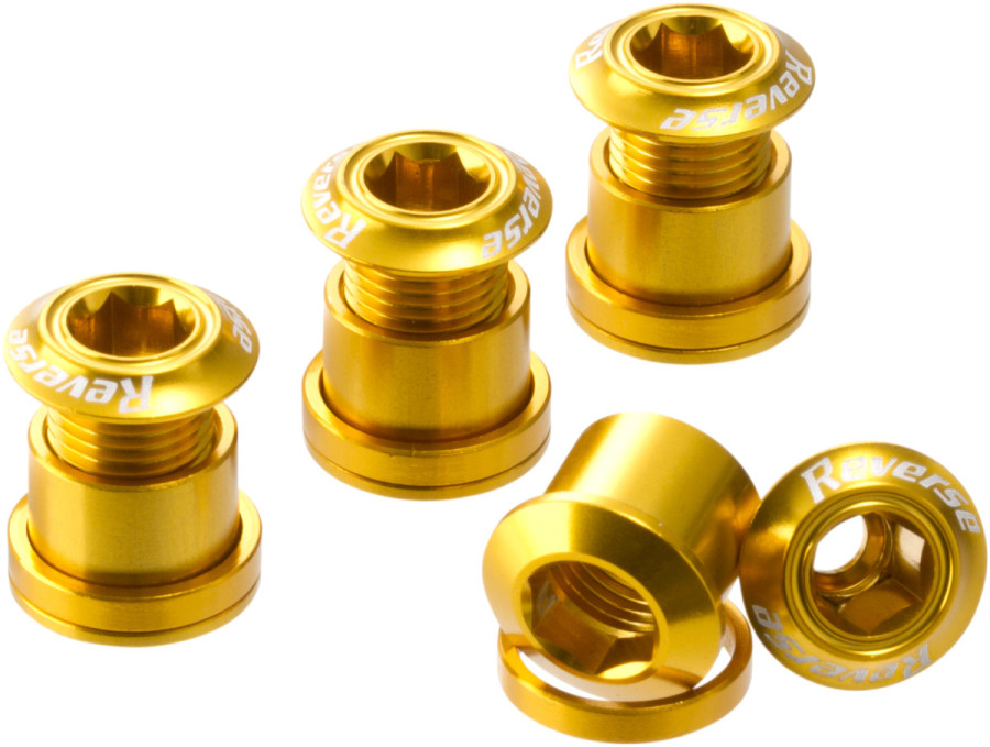 Reverse Components REVERSE Chainring bolt set gold